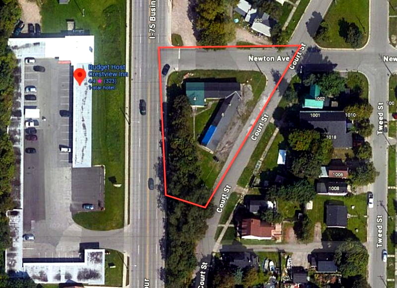 Twin City Motel - Aerial Map